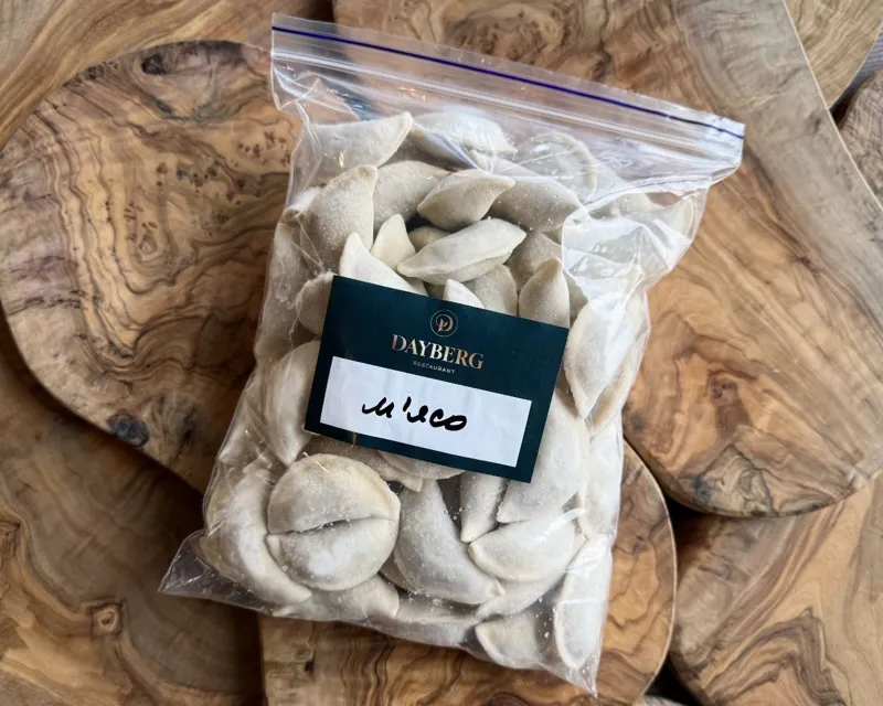 Вареники з м'ясом 1кг ( замороженi )